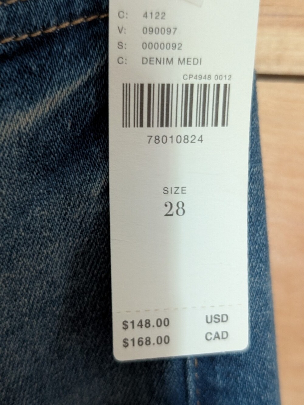 Pilcro Jeans *NWT * 28 - Picture 2 of 3
